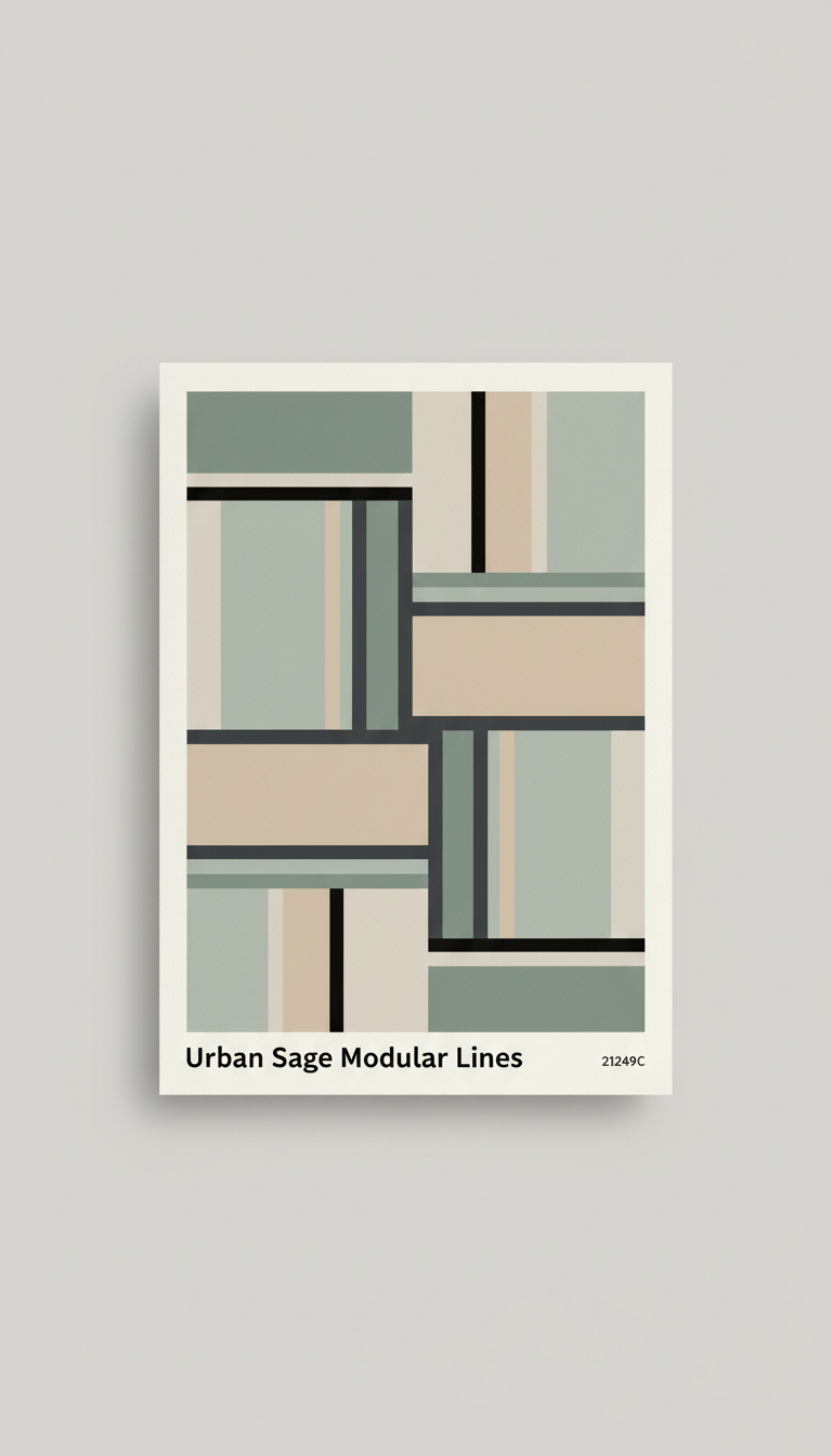 Poster linee modulari salvia urbana